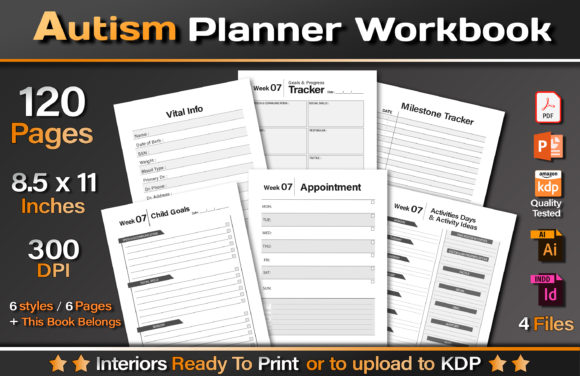 Autism Planner Workbook: Build Your KDP Resource
