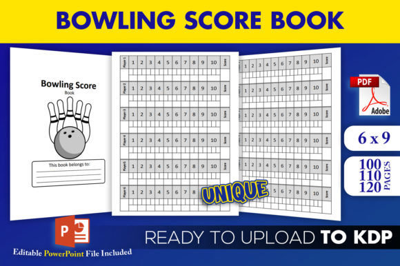 Bowling Score Book KDP Interior Template Guide