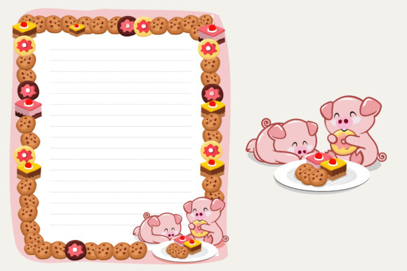 Cute Animal KDP Daily Notes Illustration: A Creative Companion for Planners and Designers