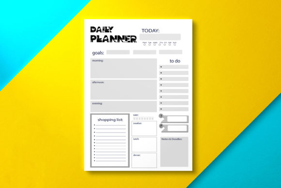 Daily Planner Safari Gray: Versatile PDF Templates