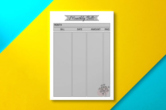 Evaluating Monthly Bill Tracker Gray for Personal and Commercial Use