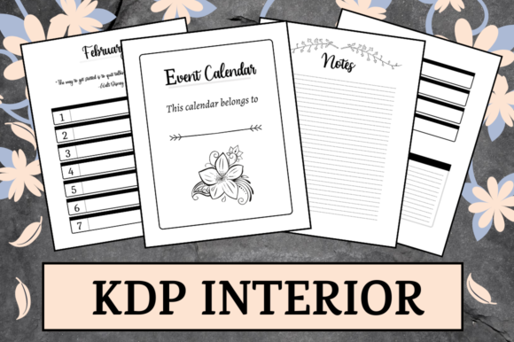 Event Calendar KDP Interior: Strategic Planning for Low Content Publishers