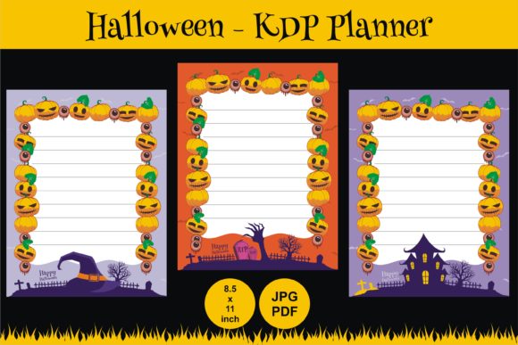 KDP Halloween Daily Planner: Best Graphic Interiors