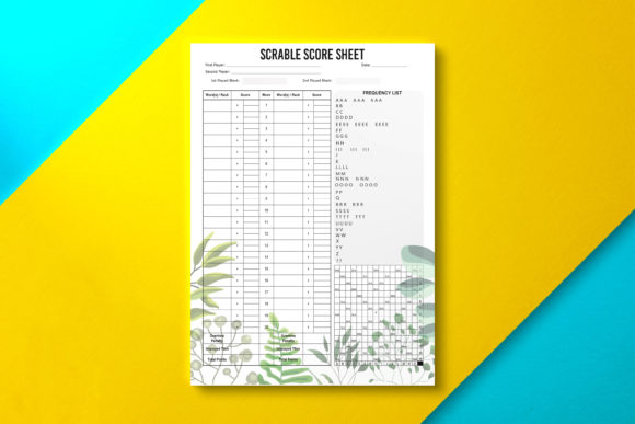 Scrabble Score Sheet Paper Summer: Optimizing Print Products for Seasonal Demand and KDP Success