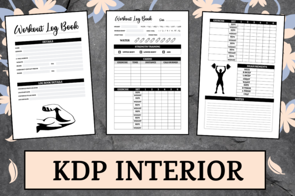 Workout Log Book KDP Interior: Strategic Asset Selection for Low Content Publishers